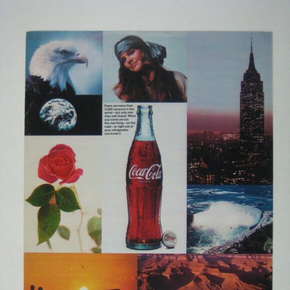 Coca-Cola Vintage 1971 Advertisement Its The Real Thing Print AD Empire State - Picture 2 of 2
